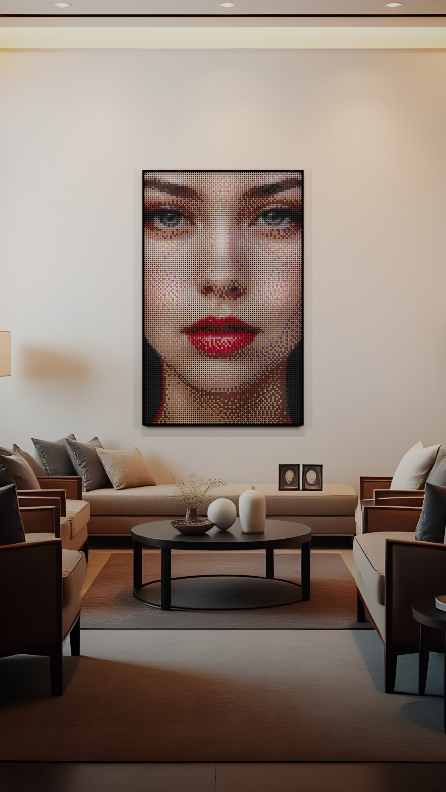 The Alluring Stare LEGO® Style mosaic creative DIY building set